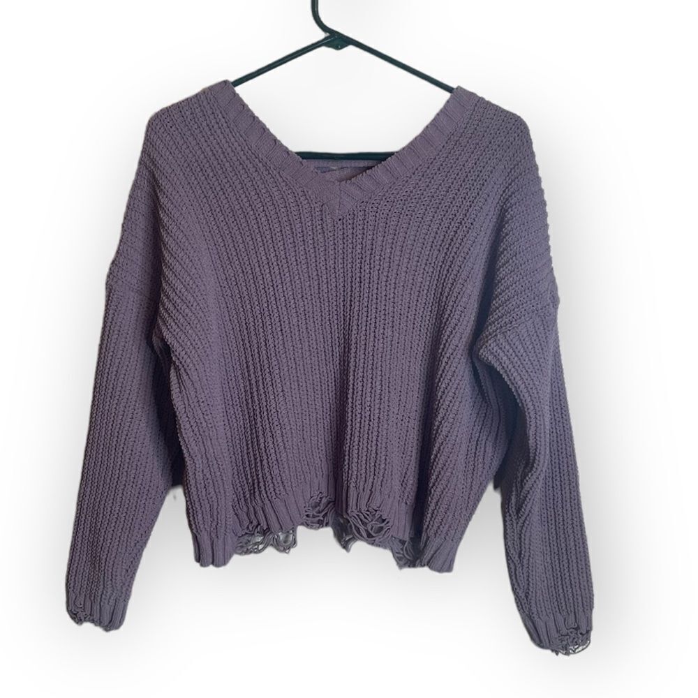 Derek Heart Purple Sweater size Medium
